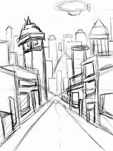 Street Drawing City Pen Simple Cityscape Landscape Haven Ink Drawings Wip Business Draw Getdrawings Sketch Tutorials Landscapes Deviantart sketch template