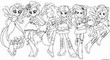 Coloriage Equestria sketch template