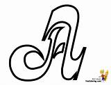 Coloring Pages Letter Yescoloring Bold Bossy sketch template