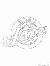 Nba Logo Jazz Utah Coloring Pages Sport Printable Print Color Cavaliers Cleveland Basketball Getcolorings Online sketch template