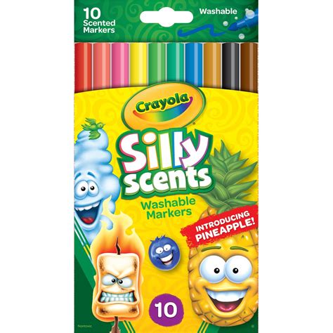 crayola silly scents slim markers  pack big