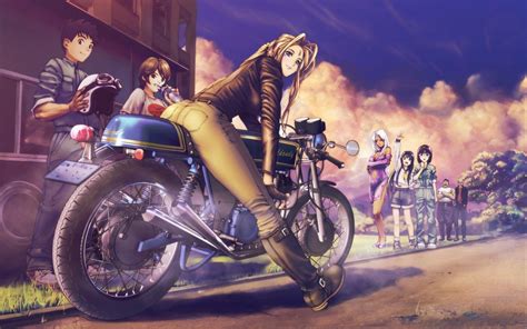 anime girls ah my goddess motorcycle wallpaper no 226289
