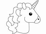 Coloring Pages Unicorn Emoji Unicorns Magical sketch template