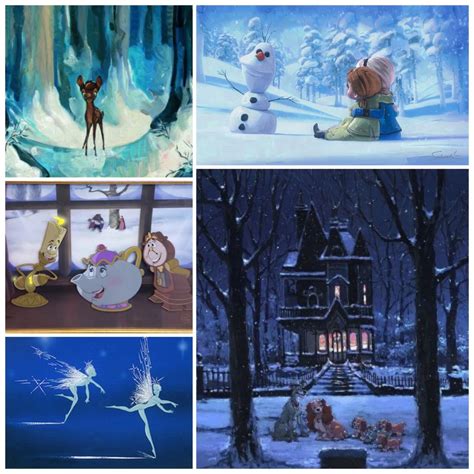 walt disney winter top ten snow scenes  disney animated features