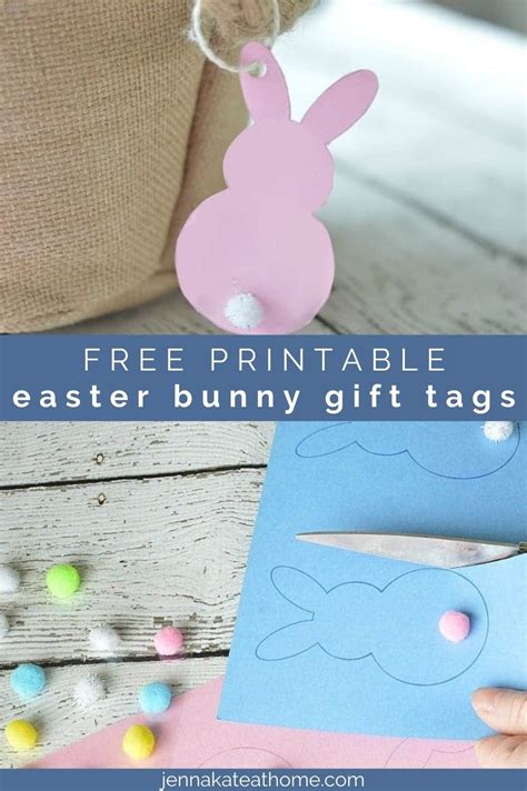 printable easter bunny gift tags printable game jenna kate  home