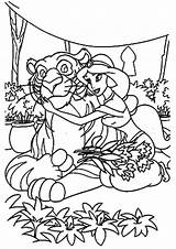 Aladdin Coloring Pages Abu Cartoons Rajah Jasmine Worksheets Printable Parentune sketch template