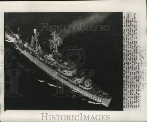 1963 Press Photo United States Navy Uss Destroyer Ship Escort