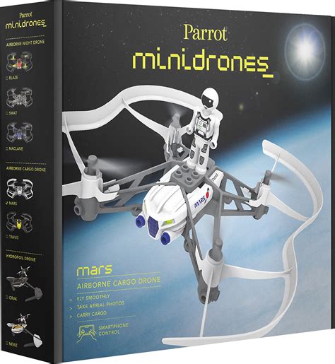 buy parrot airborne cargo mars drone white bbr