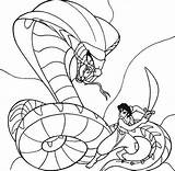 Cobra Coloring Aladdin Jafar sketch template