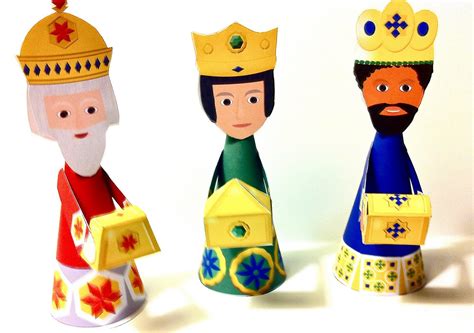 holy kings papercraft paperized crafts