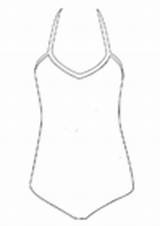 Coloring Pages Clothing Bathing Suit Drawings Printable sketch template