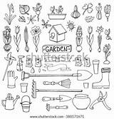 Garden Coloring Tools Pages Sketch Hand Plow Tool sketch template