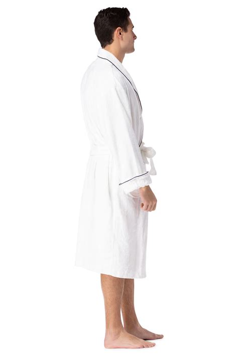 mens robes mens premium terry cloth spa robe fishers finery