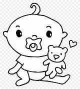 Baby Coloring Pages Boy Clipart Clip Twin Cute Infant Bottles Pacifier Printable sketch template