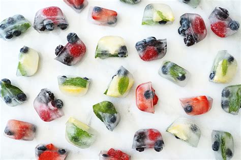 ice cubes  fruit  herbs  kitchen tells  story