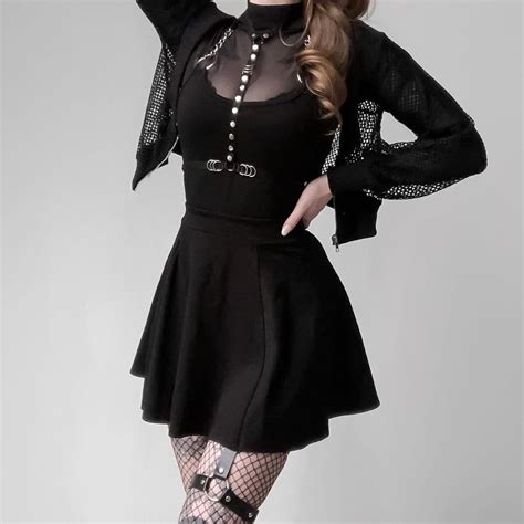 pin  artvisio  black clothing alternative fashion  images grunge dress punk dress