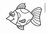 Fish Kids Drawing Easy Simple Animals Coloring Pages Drawings Printable Animal Line Clipart Koi Cliparts Draw Print Book Cartoon Elephant sketch template