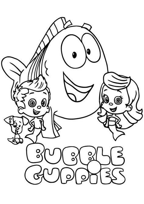 print coloring image momjunction bubble guppies coloring pages