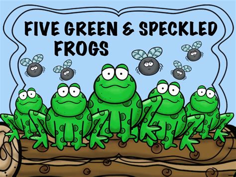 printable  green speckled frogs