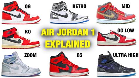 explaining types  air jordan   beginners sneaker collection