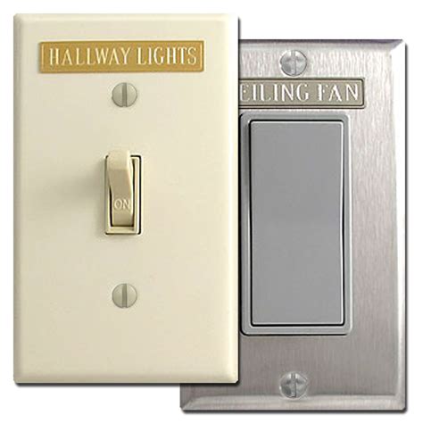 short engraved light switch wall plate  tags adhesive