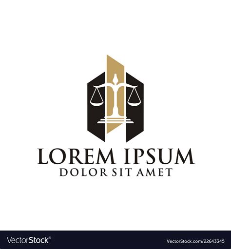 law firm logo royalty  vector image vectorstock