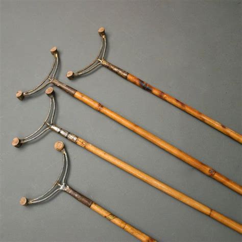 vintage shuffle board sticks bamboo collection of 4 circa 1920s fanshawe blaine antique