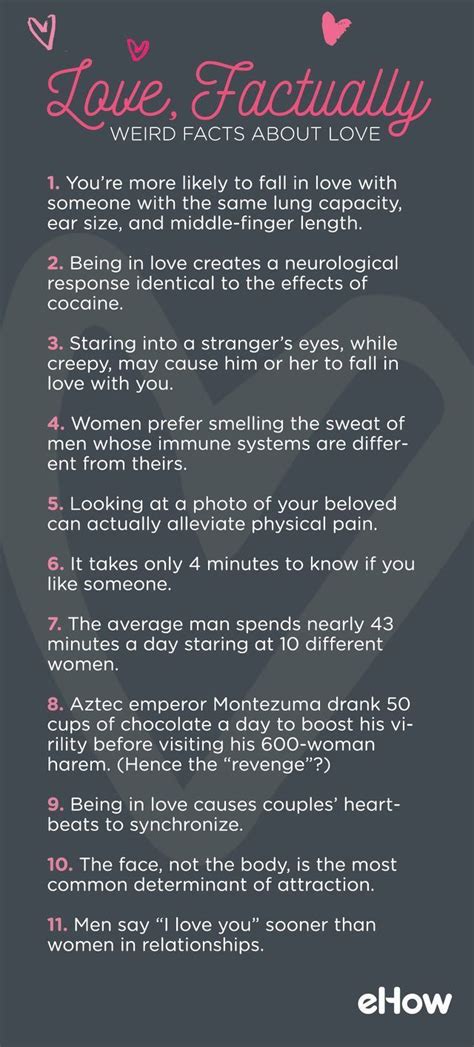11 facts about love infographics fun facts about love love facts psychology facts