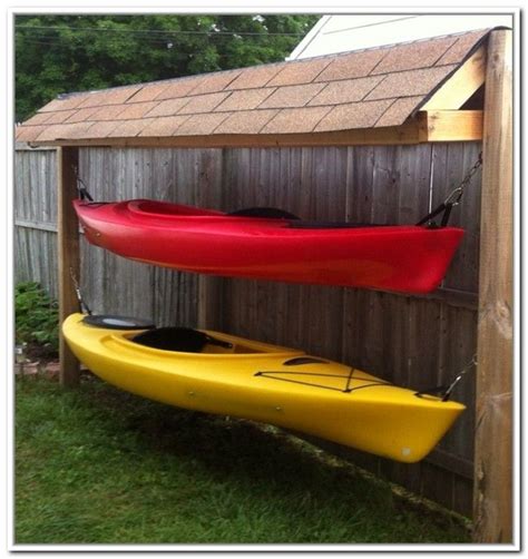 outdoor canoe storage rack plans