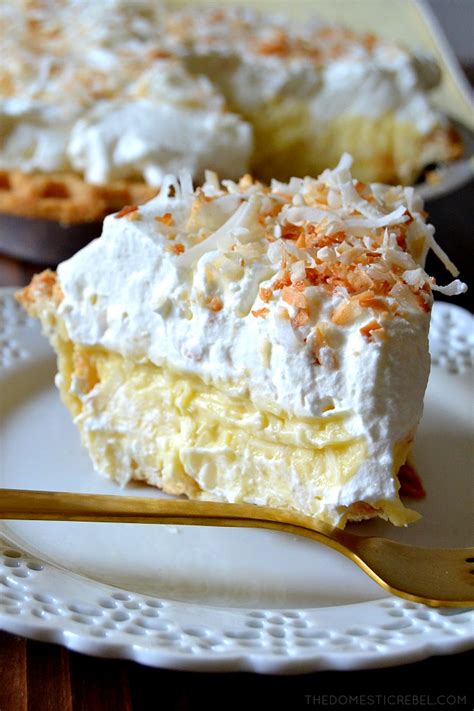 best ever homemade coconut cream pie the domestic rebel