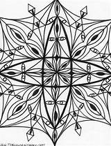 Kaleidoscope Adults sketch template