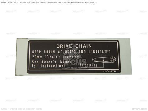 label drive chain  vfrf   european direct sales order  cmsnl