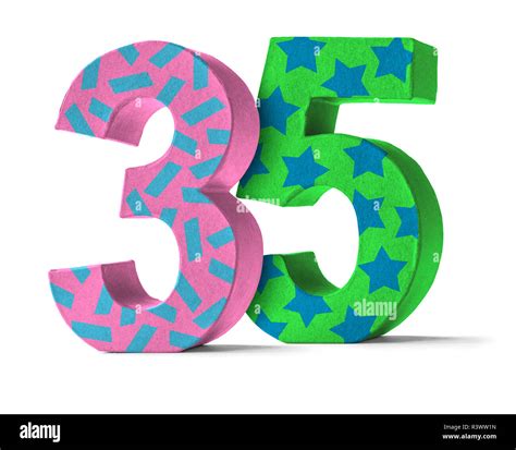 colorful number  cardboard number  stock photo alamy