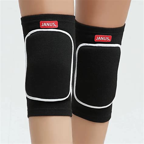 black protective knee pads thick sponge anti collision kneepads protector  slip wrestling