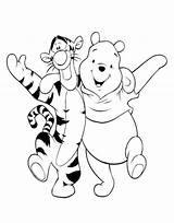 Pooh Freunde Tigger Coloringtop Coloringhome Konabeun Colorearya Mewarnai Didi Freundschaft Forever sketch template