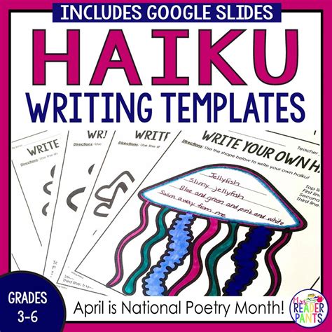 haiku writing templates poetry writing national poetry month