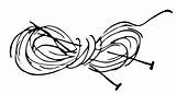 Knitting Yarn Needles Needle Vector Clipart Clip Transparent Clipartmag доску выбрать Pluspng sketch template