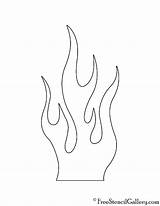 Flames sketch template
