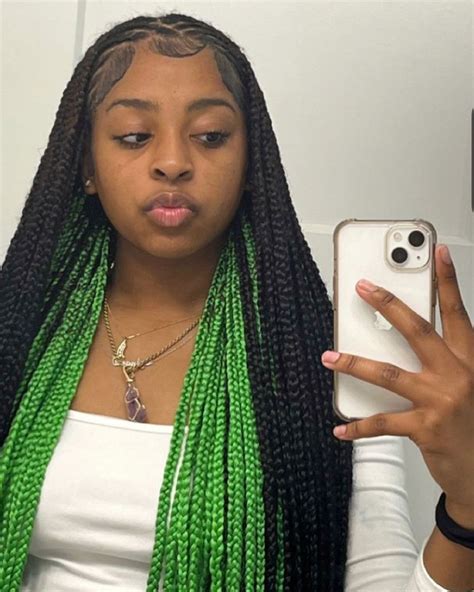 peekaboo braids color combinations  black girls