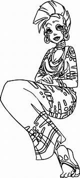 Coloring Zecora Sitdown Girl Wecoloringpage sketch template