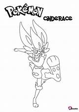 Cinderace Pokemon Coloring Pages Bubakids Color Print Choose Board Printable sketch template