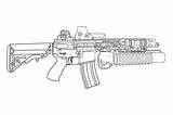 M16 Sketch Coloring M4 Ops Carbine Spec Lewi Apple Style Pages Deviantart Search Again Bar Case Looking Don Print Use sketch template