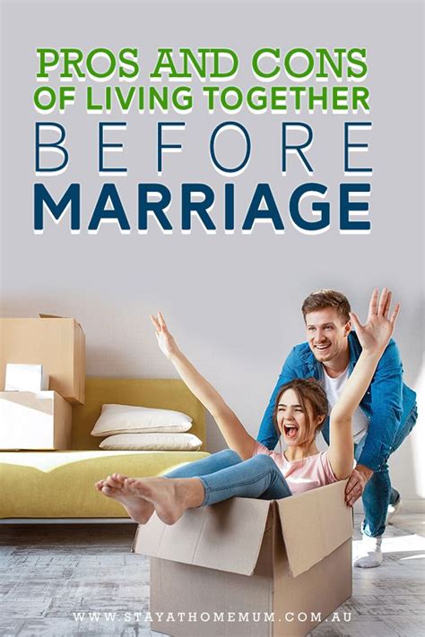 pros and cons of living together before marriage living