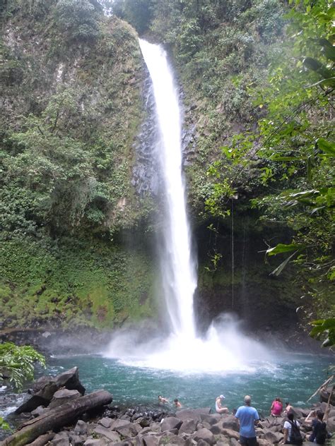 waterfall costa rica waterfall water outdoor