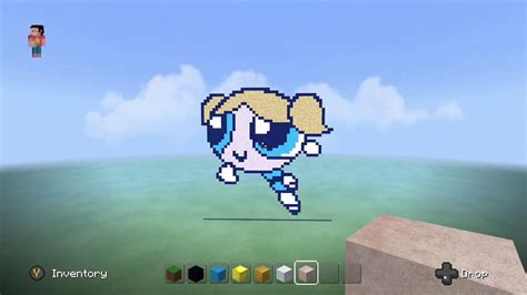 powerpuff girls time lapse minecraft pixel art part 1