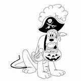 Halloween Disney Coloring Pages Pluto Pirate Ones Amazing Little Nife sketch template