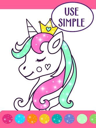 animated glitter coloring book unicorn apps  google play