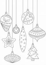 Colouring Christmas Mindful Baubles Frome Festive Countdown Bunting Mini sketch template
