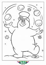 Coloring Snowman Frosty Pages Christmas Choose Board Colouring sketch template