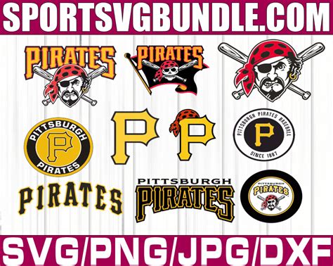 bundle  files pittsburgh pirates baseball team svg pittsburgh